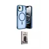 ieg™ iPhone 16E Kılıf Akış Form - Siyah Bilvis Hayalet Cam Ekran Koruyucu
