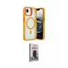ieg™ iPhone 16E Kılıf Akış Form - Siyah Bilvis Hayalet Cam Ekran Koruyucu