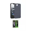 ieg™ iPhone 16E Kılıf Doruk Serisi - Şeffaf 360 Full Body Arka Koruyucu