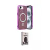 ieg™ iPhone 16E Kılıf Eksen Çizgi - Siyah Bilvis Hayalet Cam Ekran Koruyucu
