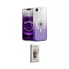 ieg™ iPhone 16E Kılıf Eksen Minimal Özel Seri - Siyah Bilvis 3D Cam Ekran Koruyucu