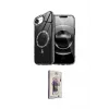 ieg™ iPhone 16E Kılıf Kıvılcım Form Prime - Siyah Bilvis 3D Cam Ekran Koruyucu