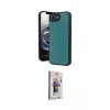 ieg™ iPhone 16E Kılıf Kıvılcım Işık Serisi - Siyah Bilvis 3D Cam Ekran Koruyucu