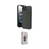 ieg™ iPhone 16E Kılıf Kıvılcım Işık Serisi - Siyah Bilvis 3D Cam Ekran Koruyucu