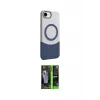 ieg™ iPhone 16E Kılıf Kozmos Form Özel Seri - Şeffaf 360 Full Body Arka Koruyucu
