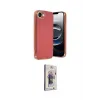 ieg™ iPhone 16E Kılıf Yankı Serisi - Siyah Bilvis 3D Cam Ekran Koruyucu