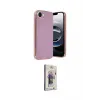 ieg™ iPhone 16E Kılıf Yankı Serisi - Siyah Bilvis 3D Cam Ekran Koruyucu