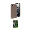 ieg™ iPhone 16E Kılıf Yankı Yansıma Özel Seri - Şeffaf 360 Full Body Arka Koruyucu