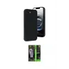 ieg™ iPhone 16E Kılıf Yankı Yansıma Özel Seri - Şeffaf 360 Full Body Arka Koruyucu
