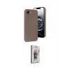 ieg™ iPhone 16E Kılıf Yankı Yansıma Özel Seri - Siyah Bilvis 3D Cam Ekran Koruyucu