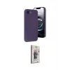 ieg™ iPhone 16E Kılıf Yankı Yansıma Özel Seri - Siyah Bilvis 3D Cam Ekran Koruyucu
