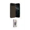 ieg™ iPhone 17 Air Kılıf Kozmos Yansıma Özel Seri - Siyah Bilvis 3D Cam Ekran Koruyucu