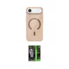 ieg™ iPhone 17 Air Kılıf Pusula Form Özel Seri - Şeffaf 360 Full Body Arka Koruyucu