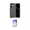 ieg™ iPhone 17 Kılıf Eksen Form Prime - Siyah Bilvis 5in1 3D Magic Cam Ekran Koruyucu