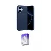 ieg™ iPhone 17 Kılıf Eksen Form Prime - Siyah Bilvis 5in1 3D Magic Cam Ekran Koruyucu