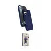 ieg™ iPhone 17 Kılıf İz Işık Koleksiyonu - Siyah Bilvis 3D Cam Ekran Koruyucu