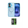 ieg™ iPhone 17 Kılıf Kıvılcım Form Prime - Şeffaf 360 Full Body Arka Koruyucu