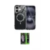 ieg™ iPhone 17 Kılıf Kıvılcım Form Prime - Şeffaf 360 Full Body Arka Koruyucu