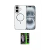 ieg™ iPhone 17 Kılıf Kıvılcım Form Prime - Şeffaf 360 Full Body Arka Koruyucu