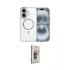 ieg™ iPhone 17 Kılıf Kıvılcım Form Prime - Siyah Bilvis 3D Cam Ekran Koruyucu