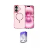 ieg™ iPhone 17 Kılıf Kıvılcım Form Prime - Siyah Bilvis 5in1 3D Magic Cam Ekran Koruyucu