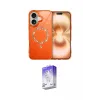ieg™ iPhone 17 Kılıf Kıvılcım Form Prime - Siyah Bilvis 5in1 3D Magic Cam Ekran Koruyucu