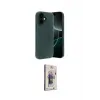 ieg™ iPhone 17 Kılıf Kozmos Yansıma Özel Seri - Siyah Bilvis 3D Cam Ekran Koruyucu
