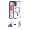ieg™ iPhone 17 Kılıf Nova Işık Özel Seri - Şeffaf Pasifik Cam Ekran Koruyucu + Bilvis Titan Kamera Lens - AKYL