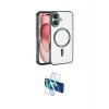 ieg™ iPhone 17 Kılıf Nova Işık Özel Seri - Siyah 3D Antistatik Cam Ekran Koruyucu