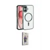 ieg™ iPhone 17 Kılıf Nova Işık Özel Seri - Siyah Bilvis 3D Cam Ekran Koruyucu