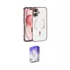 ieg™ iPhone 17 Kılıf Nova Işık Özel Seri - Siyah Bilvis 5in1 3D Magic Cam Ekran Koruyucu