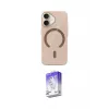 ieg™ iPhone 17 Kılıf Pusula Form Özel Seri - Siyah Bilvis 5in1 3D Magic Cam Ekran Koruyucu