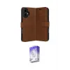 ieg™ iPhone 17 Kılıf Siluet Işık Serisi - Siyah Bilvis 5in1 3D Magic Cam Ekran Koruyucu