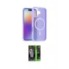 ieg™ iPhone 17 Kılıf Siluet Minimal Prime - Şeffaf 360 Full Body Arka Koruyucu