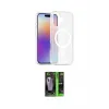 ieg™ iPhone 17 Kılıf Siluet Minimal Prime - Şeffaf 360 Full Body Arka Koruyucu
