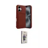 ieg™ iPhone 17 Kılıf Vadi Çizgi Prime - Siyah Bilvis 3D Cam Ekran Koruyucu
