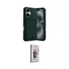 ieg™ iPhone 17 Kılıf Vadi Çizgi Prime - Siyah Bilvis 3D Cam Ekran Koruyucu