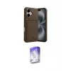 ieg™ iPhone 17 Kılıf Vadi Çizgi Prime - Siyah Bilvis 5in1 3D Magic Cam Ekran Koruyucu