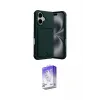 ieg™ iPhone 17 Kılıf Vadi Çizgi Prime - Siyah Bilvis 5in1 3D Magic Cam Ekran Koruyucu