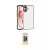 ieg™ iPhone 17 Kılıf Vadi Minimal - Siyah Joko Magic 5D Hayalet Cam