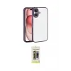 ieg™ iPhone 17 Kılıf Vadi Minimal - Siyah Joko Magic 5D Hayalet Cam