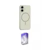 ieg™ iPhone 17 Kılıf Yankı Form Serisi - Siyah Bilvis 5in1 3D Magic Cam Ekran Koruyucu