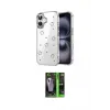 ieg™ iPhone 17 Kılıf Yörünge Form - Şeffaf 360 Full Body Arka Koruyucu