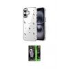 ieg™ iPhone 17 Kılıf Yörünge Form - Şeffaf 360 Full Body Arka Koruyucu