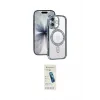 ieg™ iPhone 17 Kılıf Zirve Doku Prime - Şeffaf Pasifik Cam Ekran Koruyucu