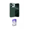 ieg™ iPhone 17 Pro Kılıf Ahenk Serisi - Siyah Bilvis 5in1 3D Magic Cam Ekran Koruyucu