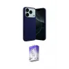 ieg™ iPhone 17 Pro Kılıf Ahenk Serisi - Siyah Bilvis 5in1 3D Magic Cam Ekran Koruyucu