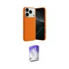 ieg™ iPhone 17 Pro Kılıf Ahenk Serisi - Siyah Bilvis 5in1 3D Magic Cam Ekran Koruyucu