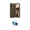 ieg™ iPhone 17 Pro Kılıf Eksen Form Prime - Siyah 3D Antistatik Seramik Nano Ekran Koruyucu