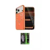 ieg™ iPhone 17 Pro Kılıf Kıvılcım Form Prime - Şeffaf 360 Full Body Arka Koruyucu